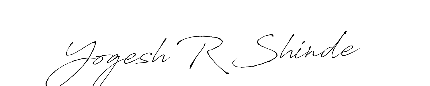 Make a beautiful signature design for name Yogesh R Shinde. With this signature (Antro_Vectra) style, you can create a handwritten signature for free. Yogesh R Shinde signature style 6 images and pictures png