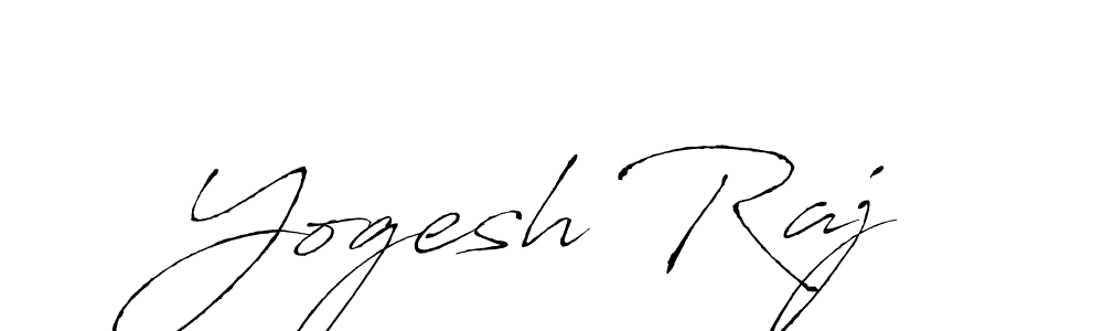 Yogesh Raj stylish signature style. Best Handwritten Sign (Antro_Vectra) for my name. Handwritten Signature Collection Ideas for my name Yogesh Raj. Yogesh Raj signature style 6 images and pictures png