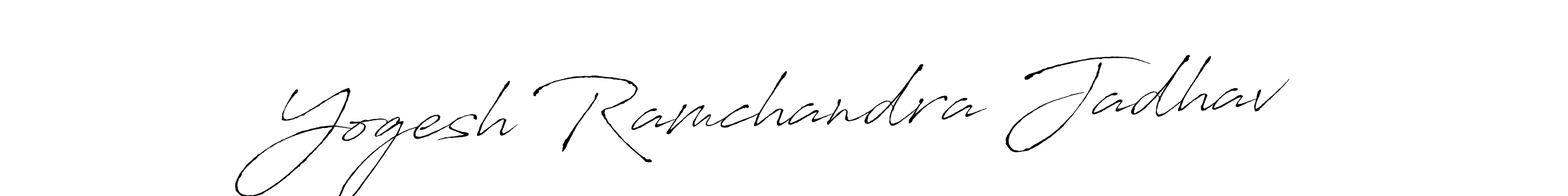 Create a beautiful signature design for name Yogesh Ramchandra Jadhav. With this signature (Antro_Vectra) fonts, you can make a handwritten signature for free. Yogesh Ramchandra Jadhav signature style 6 images and pictures png