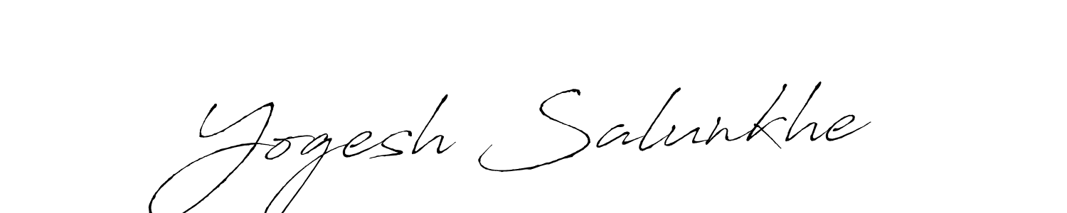 Also we have Yogesh Salunkhe name is the best signature style. Create professional handwritten signature collection using Antro_Vectra autograph style. Yogesh Salunkhe signature style 6 images and pictures png