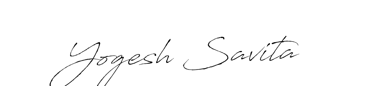 The best way (Antro_Vectra) to make a short signature is to pick only two or three words in your name. The name Yogesh Savita include a total of six letters. For converting this name. Yogesh Savita signature style 6 images and pictures png