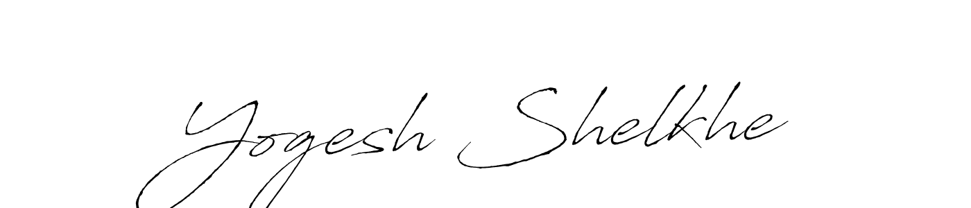 Create a beautiful signature design for name Yogesh Shelkhe. With this signature (Antro_Vectra) fonts, you can make a handwritten signature for free. Yogesh Shelkhe signature style 6 images and pictures png