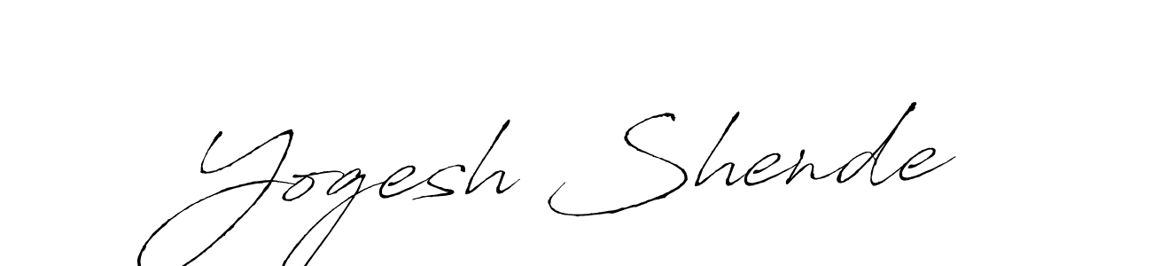 Use a signature maker to create a handwritten signature online. With this signature software, you can design (Antro_Vectra) your own signature for name Yogesh Shende. Yogesh Shende signature style 6 images and pictures png