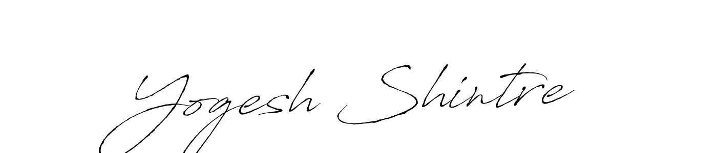 You should practise on your own different ways (Antro_Vectra) to write your name (Yogesh Shintre) in signature. don't let someone else do it for you. Yogesh Shintre signature style 6 images and pictures png