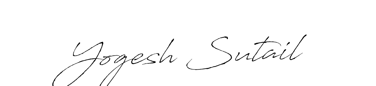 Also we have Yogesh Sutail name is the best signature style. Create professional handwritten signature collection using Antro_Vectra autograph style. Yogesh Sutail signature style 6 images and pictures png
