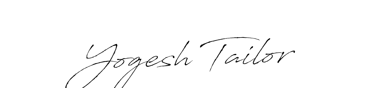 Antro_Vectra is a professional signature style that is perfect for those who want to add a touch of class to their signature. It is also a great choice for those who want to make their signature more unique. Get Yogesh Tailor name to fancy signature for free. Yogesh Tailor signature style 6 images and pictures png