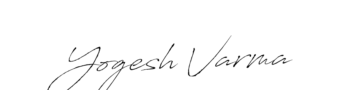 Make a beautiful signature design for name Yogesh Varma. With this signature (Antro_Vectra) style, you can create a handwritten signature for free. Yogesh Varma signature style 6 images and pictures png
