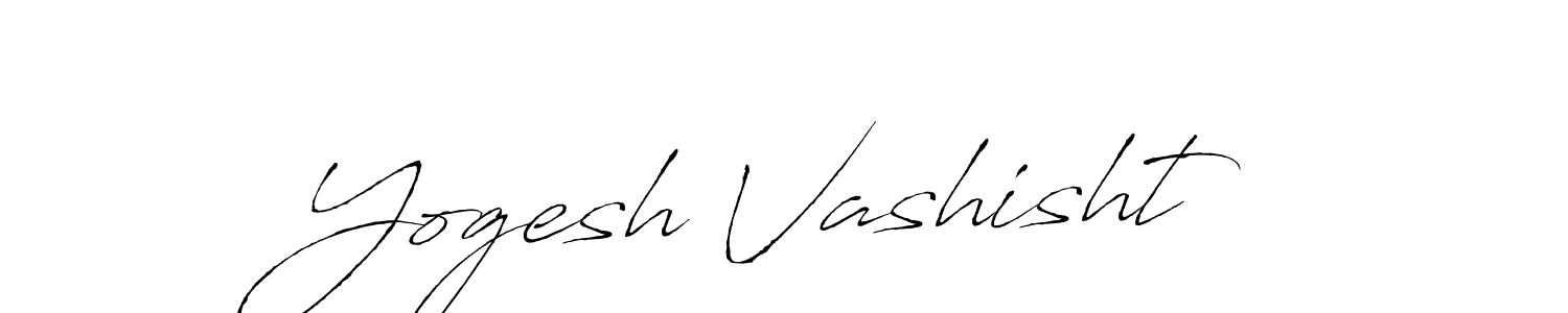 This is the best signature style for the Yogesh Vashisht name. Also you like these signature font (Antro_Vectra). Mix name signature. Yogesh Vashisht signature style 6 images and pictures png