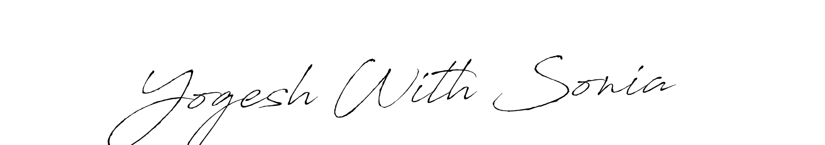 How to Draw Yogesh With Sonia signature style? Antro_Vectra is a latest design signature styles for name Yogesh With Sonia. Yogesh With Sonia signature style 6 images and pictures png