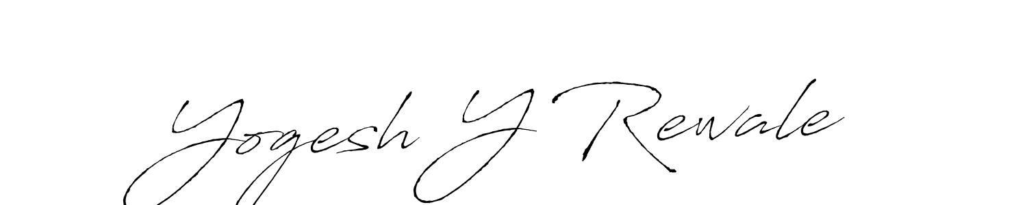 The best way (Antro_Vectra) to make a short signature is to pick only two or three words in your name. The name Yogesh Y Rewale include a total of six letters. For converting this name. Yogesh Y Rewale signature style 6 images and pictures png