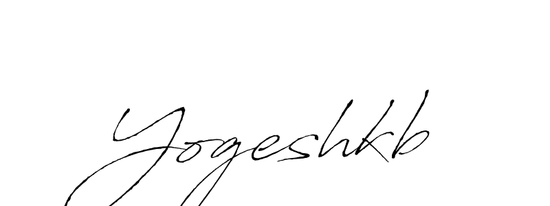 How to make Yogeshkb name signature. Use Antro_Vectra style for creating short signs online. This is the latest handwritten sign. Yogeshkb signature style 6 images and pictures png