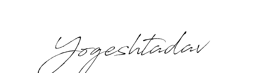 How to make Yogeshtadav name signature. Use Antro_Vectra style for creating short signs online. This is the latest handwritten sign. Yogeshtadav signature style 6 images and pictures png