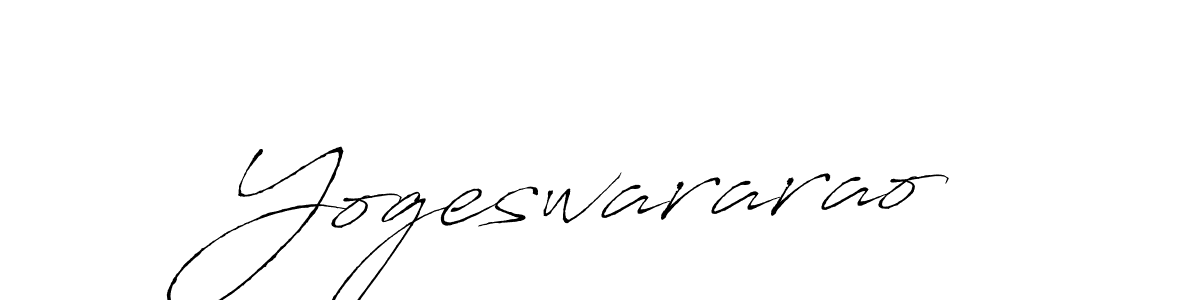 Create a beautiful signature design for name Yogeswararao. With this signature (Antro_Vectra) fonts, you can make a handwritten signature for free. Yogeswararao signature style 6 images and pictures png