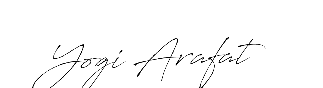 Create a beautiful signature design for name Yogi Arafat. With this signature (Antro_Vectra) fonts, you can make a handwritten signature for free. Yogi Arafat signature style 6 images and pictures png