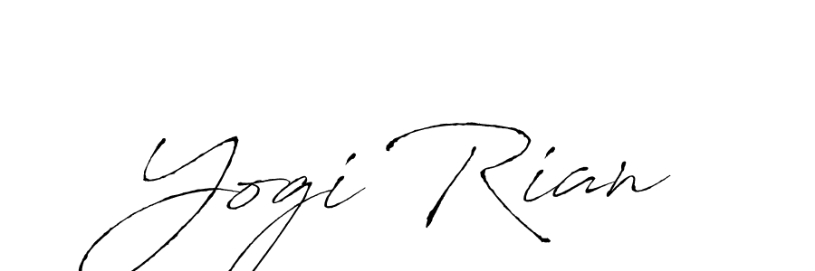 You should practise on your own different ways (Antro_Vectra) to write your name (Yogi Rian) in signature. don't let someone else do it for you. Yogi Rian signature style 6 images and pictures png