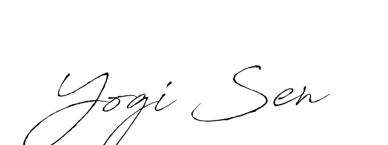 Design your own signature with our free online signature maker. With this signature software, you can create a handwritten (Antro_Vectra) signature for name Yogi Sen. Yogi Sen signature style 6 images and pictures png