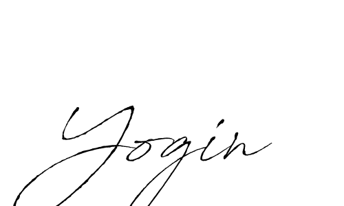 How to make Yogin signature? Antro_Vectra is a professional autograph style. Create handwritten signature for Yogin name. Yogin signature style 6 images and pictures png