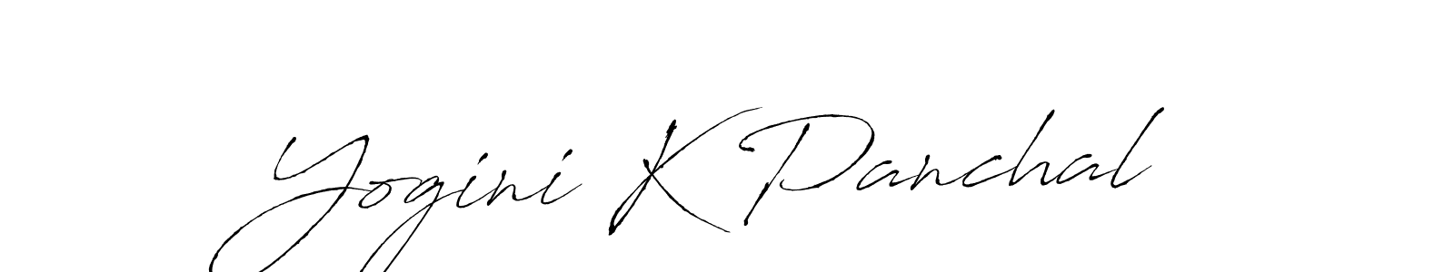 Similarly Antro_Vectra is the best handwritten signature design. Signature creator online .You can use it as an online autograph creator for name Yogini K Panchal. Yogini K Panchal signature style 6 images and pictures png