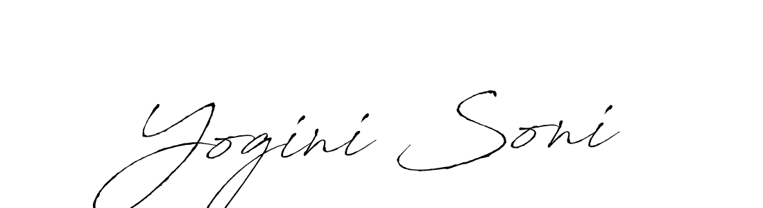 Design your own signature with our free online signature maker. With this signature software, you can create a handwritten (Antro_Vectra) signature for name Yogini Soni. Yogini Soni signature style 6 images and pictures png