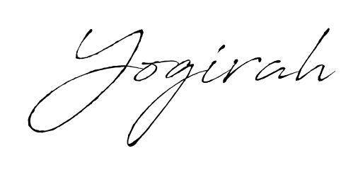 A dynamic signature style for Yogirah using Antro_Vectra script. Designed to look authentic, handwritten, and professional. Yogirah signature style 6 images and pictures png