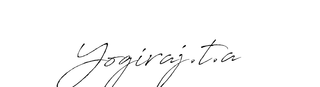 Also we have Yogiraj.t.a name is the best signature style. Create professional handwritten signature collection using Antro_Vectra autograph style. Yogiraj.t.a signature style 6 images and pictures png