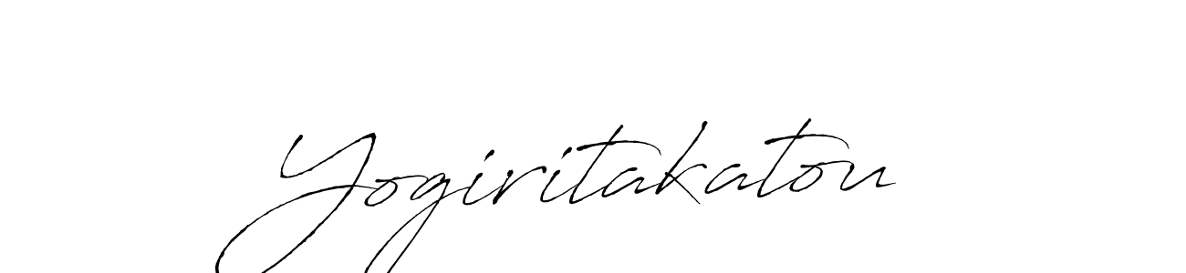 Make a beautiful signature design for name Yogiritakatou. With this signature (Antro_Vectra) style, you can create a handwritten signature for free. Yogiritakatou signature style 6 images and pictures png