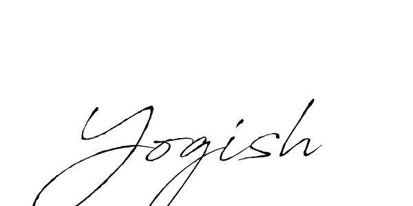 Create a beautiful signature design for name Yogish. With this signature (Antro_Vectra) fonts, you can make a handwritten signature for free. Yogish signature style 6 images and pictures png