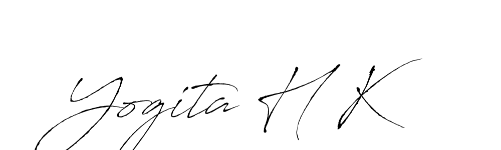 Also You can easily find your signature by using the search form. We will create Yogita H K name handwritten signature images for you free of cost using Antro_Vectra sign style. Yogita H K signature style 6 images and pictures png