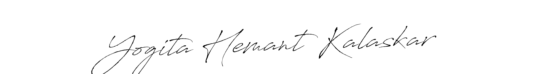 Create a beautiful signature design for name Yogita Hemant Kalaskar. With this signature (Antro_Vectra) fonts, you can make a handwritten signature for free. Yogita Hemant Kalaskar signature style 6 images and pictures png