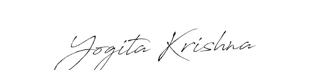 You should practise on your own different ways (Antro_Vectra) to write your name (Yogita Krishna) in signature. don't let someone else do it for you. Yogita Krishna signature style 6 images and pictures png