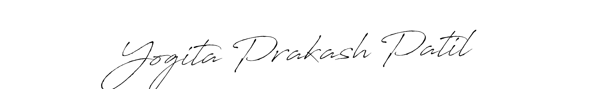 Yogita Prakash Patil stylish signature style. Best Handwritten Sign (Antro_Vectra) for my name. Handwritten Signature Collection Ideas for my name Yogita Prakash Patil. Yogita Prakash Patil signature style 6 images and pictures png