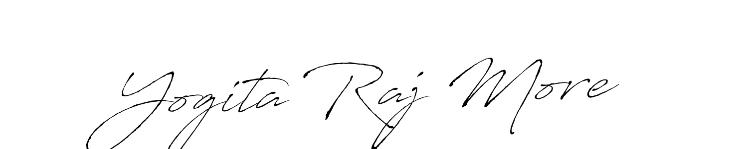 How to make Yogita Raj More signature? Antro_Vectra is a professional autograph style. Create handwritten signature for Yogita Raj More name. Yogita Raj More signature style 6 images and pictures png