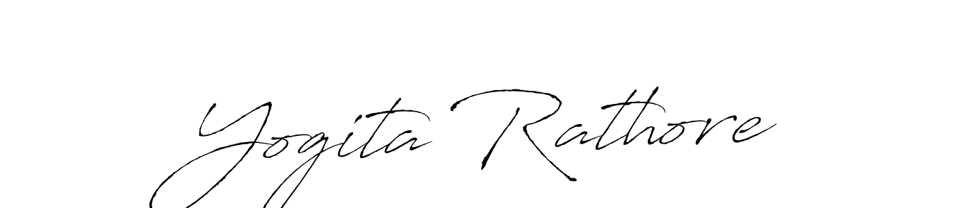 How to make Yogita Rathore name signature. Use Antro_Vectra style for creating short signs online. This is the latest handwritten sign. Yogita Rathore signature style 6 images and pictures png