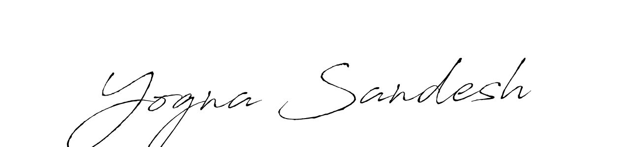 The best way (Antro_Vectra) to make a short signature is to pick only two or three words in your name. The name Yogna Sandesh include a total of six letters. For converting this name. Yogna Sandesh signature style 6 images and pictures png