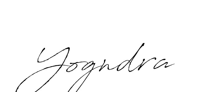 Yogndra stylish signature style. Best Handwritten Sign (Antro_Vectra) for my name. Handwritten Signature Collection Ideas for my name Yogndra. Yogndra signature style 6 images and pictures png