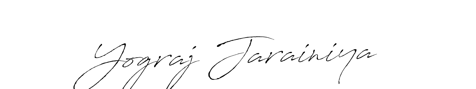 Design your own signature with our free online signature maker. With this signature software, you can create a handwritten (Antro_Vectra) signature for name Yograj Jarainiya. Yograj Jarainiya signature style 6 images and pictures png