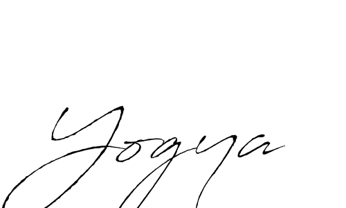 Make a beautiful signature design for name Yogya. With this signature (Antro_Vectra) style, you can create a handwritten signature for free. Yogya signature style 6 images and pictures png