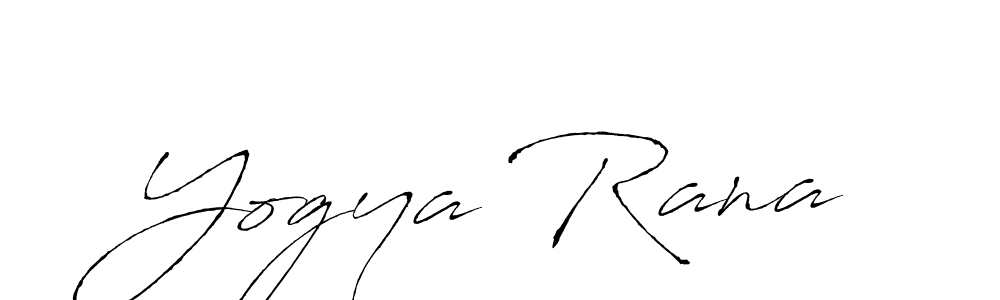 Yogya Rana stylish signature style. Best Handwritten Sign (Antro_Vectra) for my name. Handwritten Signature Collection Ideas for my name Yogya Rana. Yogya Rana signature style 6 images and pictures png