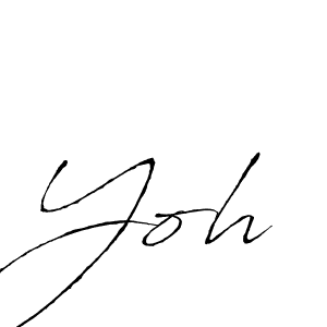 if you are searching for the best signature style for your name Yoh. so please give up your signature search. here we have designed multiple signature styles  using Antro_Vectra. Yoh signature style 6 images and pictures png