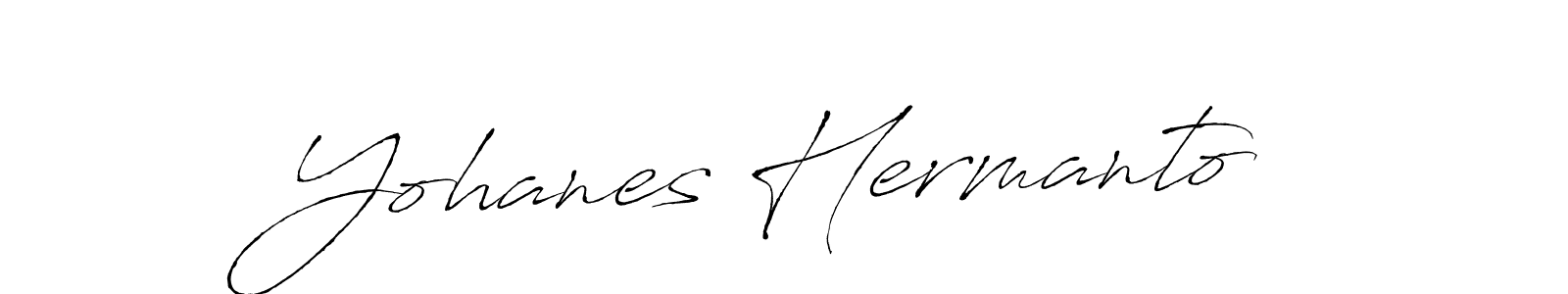Make a beautiful signature design for name Yohanes Hermanto. With this signature (Antro_Vectra) style, you can create a handwritten signature for free. Yohanes Hermanto signature style 6 images and pictures png