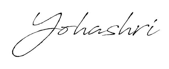 The Antro_Vectra font transforms the name Yohashri into an executive sign with sharp precision and distinguished character. Yohashri signature style 6 images and pictures png