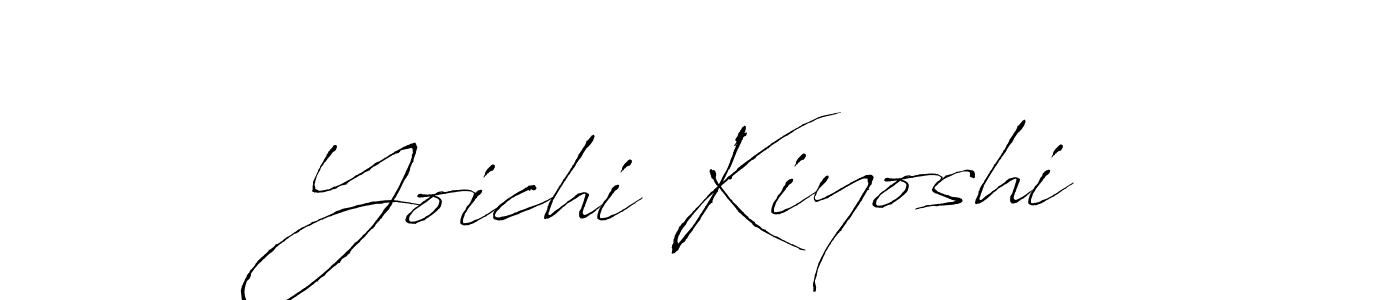 Create a beautiful signature design for name Yoichi Kiyoshi. With this signature (Antro_Vectra) fonts, you can make a handwritten signature for free. Yoichi Kiyoshi signature style 6 images and pictures png