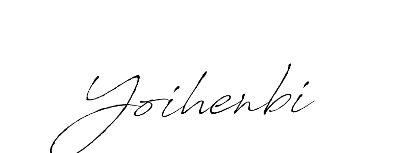 Make a beautiful signature design for name Yoihenbi. With this signature (Antro_Vectra) style, you can create a handwritten signature for free. Yoihenbi signature style 6 images and pictures png