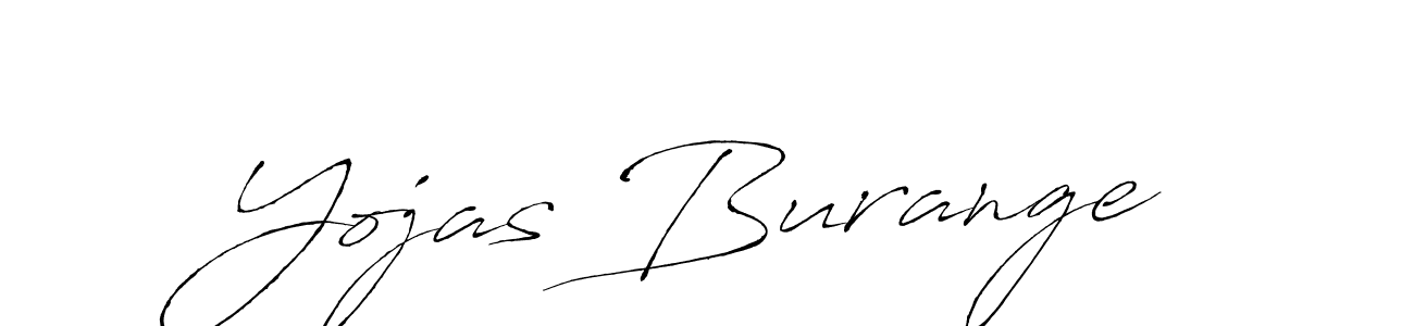 Design your own signature with our free online signature maker. With this signature software, you can create a handwritten (Antro_Vectra) signature for name Yojas Burange. Yojas Burange signature style 6 images and pictures png