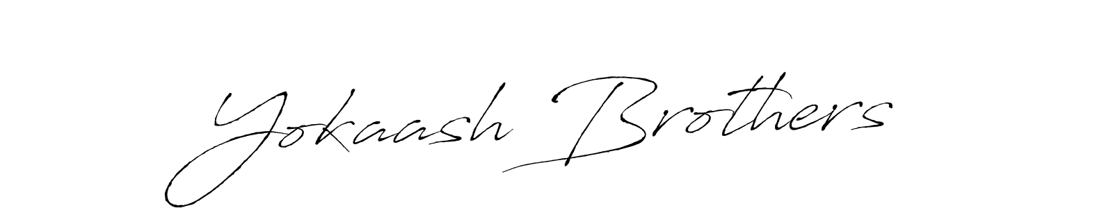 Design your own signature with our free online signature maker. With this signature software, you can create a handwritten (Antro_Vectra) signature for name Yokaash Brothers. Yokaash Brothers signature style 6 images and pictures png