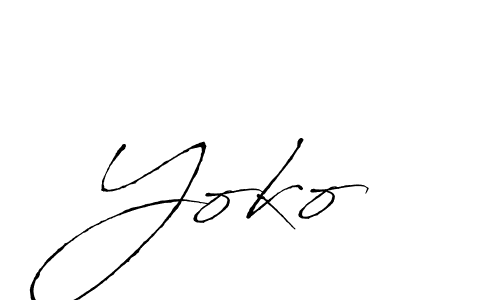See photos of Yoko  official signature by Spectra . Check more albums & portfolios. Read reviews & check more about Antro_Vectra font. Yoko  signature style 6 images and pictures png