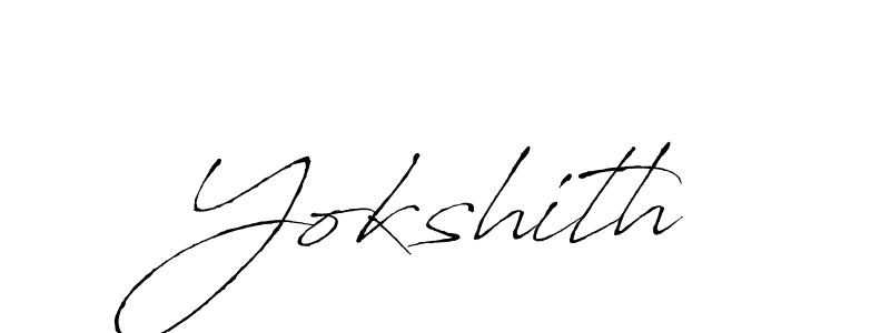 Create a beautiful signature design for name Yokshith. With this signature (Antro_Vectra) fonts, you can make a handwritten signature for free. Yokshith signature style 6 images and pictures png