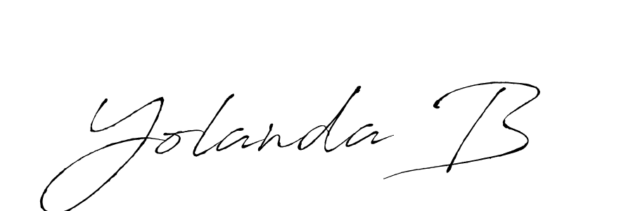 How to make Yolanda B signature? Antro_Vectra is a professional autograph style. Create handwritten signature for Yolanda B name. Yolanda B signature style 6 images and pictures png