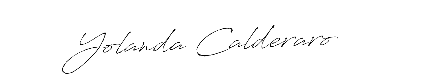 Make a beautiful signature design for name Yolanda Calderaro. With this signature (Antro_Vectra) style, you can create a handwritten signature for free. Yolanda Calderaro signature style 6 images and pictures png