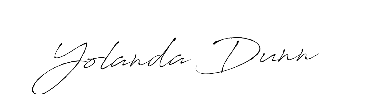 How to make Yolanda Dunn name signature. Use Antro_Vectra style for creating short signs online. This is the latest handwritten sign. Yolanda Dunn signature style 6 images and pictures png